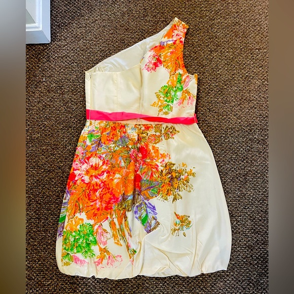 J. Crew one-shoulder silk cocktail dress - Picture 2 of 3